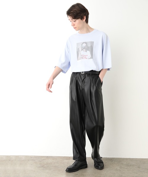 JUNRED(ジュンレッド)の「スクエアドットガールズTee(Tシャツ/カットソー・メンズ・ホワイト/ブラック/サックスブルー・S/M/L)」の15枚目の写真