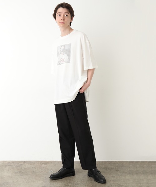 JUNRED(ジュンレッド)の「スクエアドットガールズTee(Tシャツ/カットソー・メンズ・ホワイト/ブラック/サックスブルー・S/M/L)」の20枚目の写真