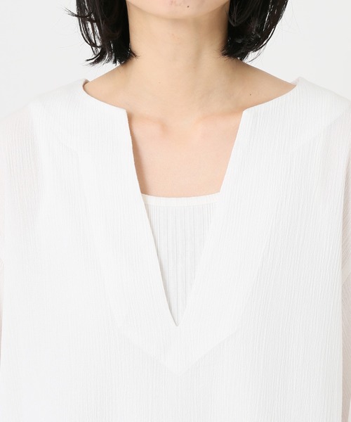 JOURNAL STANDARD relume（ジャーナルスタンダード　レリューム）の「コットンクレープカフタンワンピース◆（ワンピース・レディース・ホワイト/ベージュ/ネイビー・FREE）」の20枚目の写真