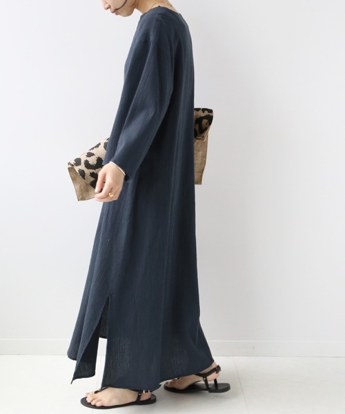 JOURNAL STANDARD relume（ジャーナルスタンダード　レリューム）の「コットンクレープカフタンワンピース◆（ワンピース・レディース・ホワイト/ベージュ/ネイビー・FREE）」の15枚目の写真