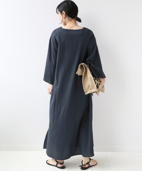 JOURNAL STANDARD relume（ジャーナルスタンダード　レリューム）の「コットンクレープカフタンワンピース◆（ワンピース・レディース・ホワイト/ベージュ/ネイビー・FREE）」の16枚目の写真