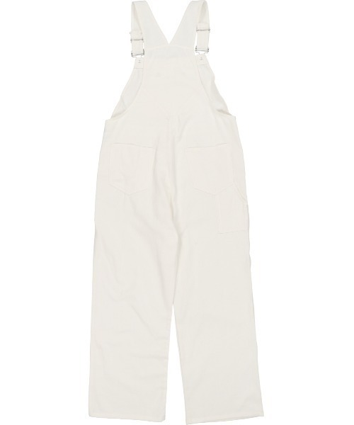 SPINNS（スピンズ）の「【ゆったりシルエット】ツイル配色ステッチオーバーオール（サロペット/オーバーオール・レディース・ホワイト/モカ/アイボリー/ブラック・ONESIZE）」の16枚目の写真