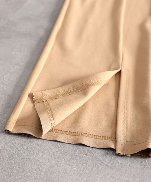 classicalelf（クラシカルエルフ）の「今っぽ美脚フレア。スリットが目を惹く、ポンチカットソーパンツ（その他パンツ・レディース・ブラック/モカ/ホワイト系その他・SMALL/MEDIUM/LARGE/X-LARGE）」の17枚目の写真