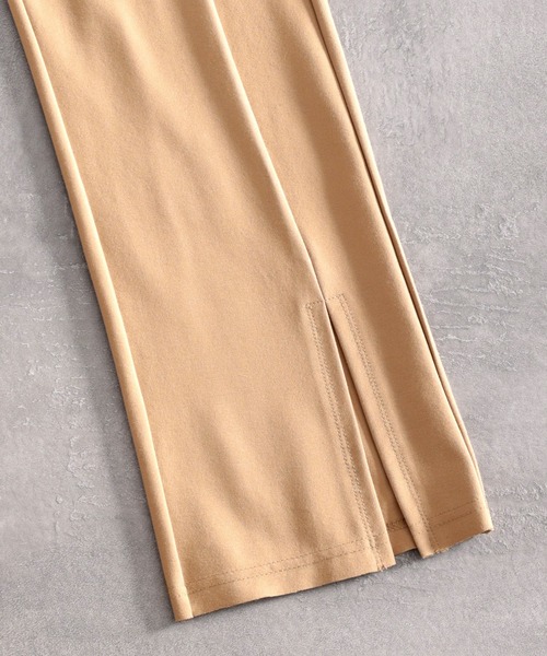 classicalelf（クラシカルエルフ）の「今っぽ美脚フレア。スリットが目を惹く、ポンチカットソーパンツ（その他パンツ・レディース・ブラック/モカ/ホワイト系その他・SMALL/MEDIUM/LARGE/X-LARGE）」の15枚目の写真