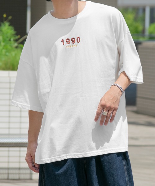 PairPair(ペアペア)の「1990ロゴTシャツ(ユニセックス)(Tシャツ/カットソー・レディース・オフホワイト/グリーン/スミクロ・FREE)」の21枚目の写真