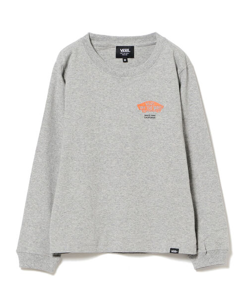 B:MING by BEAMS（ビーミングバイビームス）の「VANS / チェッカー ボックス ロゴ ロング Tシャツ(105～155cm)（Tシャツ/カットソー・キッズ・ホワイト/ブラック/グレー・S(105～115cm)/L(145～155cm)/M(125～135cm)）」の3枚目の写真
