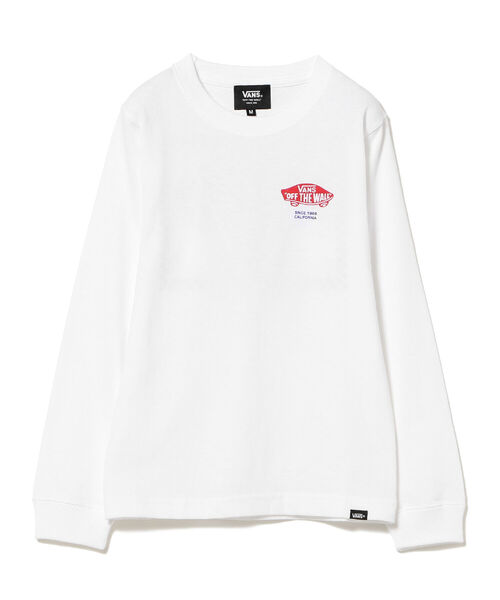 B:MING by BEAMS（ビーミングバイビームス）の「VANS / チェッカー ボックス ロゴ ロング Tシャツ(105～155cm)（Tシャツ/カットソー・キッズ・ホワイト/ブラック/グレー・S(105～115cm)/L(145～155cm)/M(125～135cm)）」の2枚目の写真