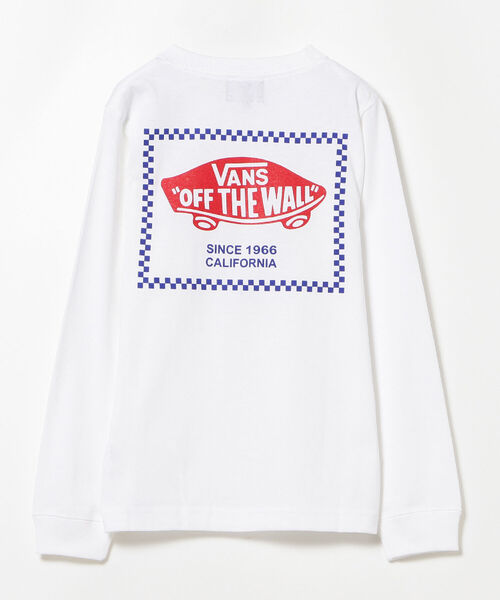 B:MING by BEAMS（ビーミングバイビームス）の「VANS / チェッカー ボックス ロゴ ロング Tシャツ(105～155cm)（Tシャツ/カットソー・キッズ・ホワイト/ブラック/グレー・S(105～115cm)/L(145～155cm)/M(125～135cm)）」の7枚目の写真