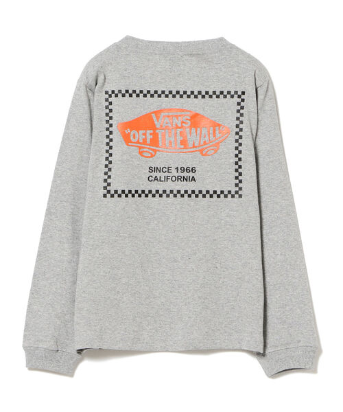 B:MING by BEAMS（ビーミングバイビームス）の「VANS / チェッカー ボックス ロゴ ロング Tシャツ(105～155cm)（Tシャツ/カットソー・キッズ・ホワイト/ブラック/グレー・S(105～115cm)/L(145～155cm)/M(125～135cm)）」の9枚目の写真