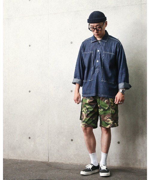 MILITARY(ミリタリー)の「リメイク デッドストック イギリス軍 ライトウェイト コンバット ショートパンツ DPMカモ(カーゴパンツ・メンズ・グリーン系カモフラージュ・80/84)」の7枚目の写真