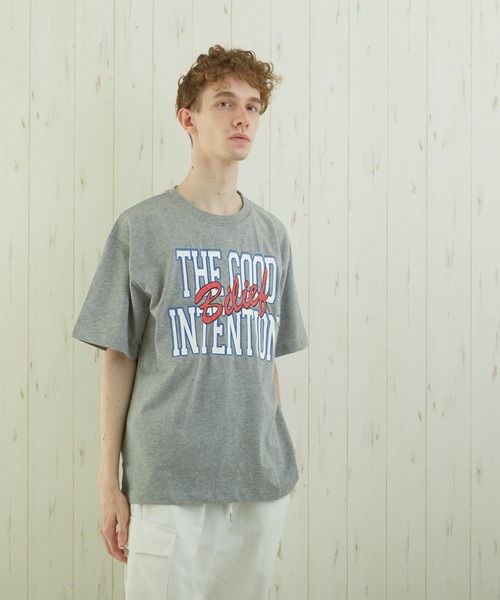 TONE SELECT WEAR(トーンセレクトウェア)の「【TONE BY AS】カレッジプリントTEE(BL)(Tシャツ/カットソー・メンズ・ホワイト/スミクロ/杢グレー・MEDIUM/LARGE)」の15枚目の写真