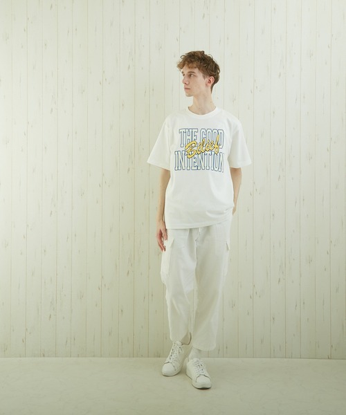 TONE SELECT WEAR(トーンセレクトウェア)の「【TONE BY AS】カレッジプリントTEE(BL)(Tシャツ/カットソー・メンズ・ホワイト/スミクロ/杢グレー・MEDIUM/LARGE)」の6枚目の写真