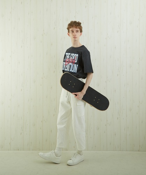 TONE SELECT WEAR(トーンセレクトウェア)の「【TONE BY AS】カレッジプリントTEE(BL)(Tシャツ/カットソー・メンズ・ホワイト/スミクロ/杢グレー・MEDIUM/LARGE)」の16枚目の写真