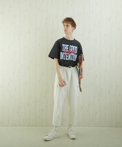 TONE SELECT WEAR(トーンセレクトウェア)の「【TONE BY AS】カレッジプリントTEE(BL)(Tシャツ/カットソー・メンズ・ホワイト/スミクロ/杢グレー・MEDIUM/LARGE)」の14枚目の写真