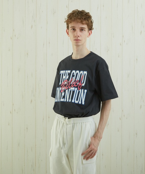 TONE SELECT WEAR(トーンセレクトウェア)の「【TONE BY AS】カレッジプリントTEE(BL)(Tシャツ/カットソー・メンズ・ホワイト/スミクロ/杢グレー・MEDIUM/LARGE)」の21枚目の写真