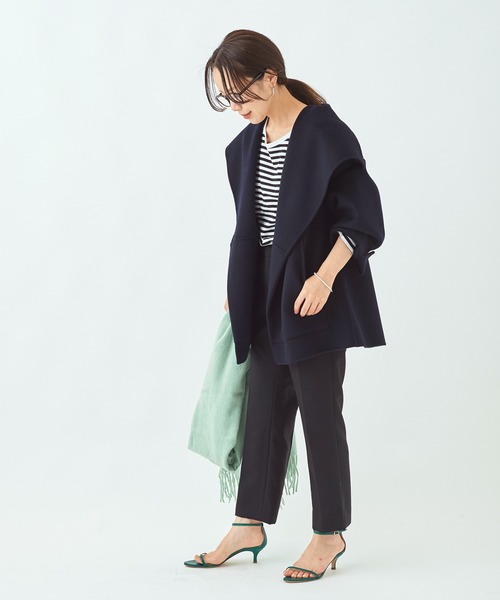 plage(プラージュ)の「ハミルトンハーフコート◆(その他アウター・レディース・ベージュ/ネイビー・38/36)」の6枚目の写真