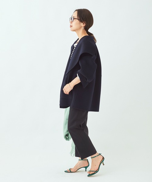 plage(プラージュ)の「ハミルトンハーフコート◆(その他アウター・レディース・ベージュ/ネイビー・38/36)」の10枚目の写真