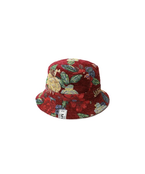 MYne（マイン）の「【MYne】フラワーゴブランバケットハット/Flower Gobelin Bucket Hat（ハット・メンズ・ブラック/ベージュ/ボルドー・FREE）」の3枚目の写真