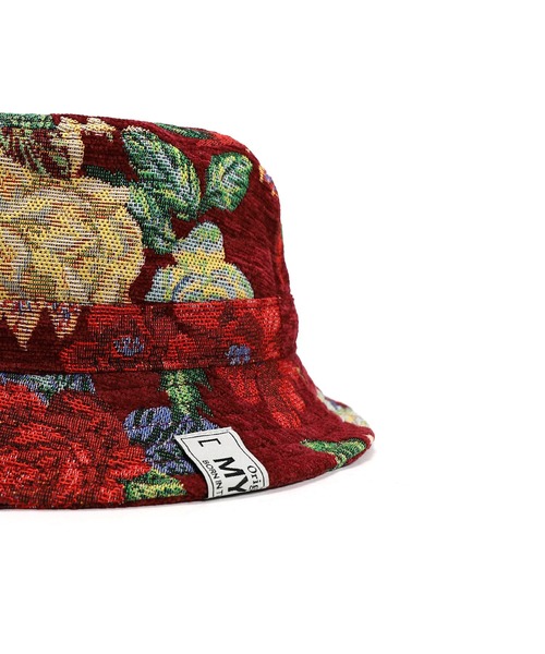 MYne（マイン）の「【MYne】フラワーゴブランバケットハット/Flower Gobelin Bucket Hat（ハット・メンズ・ブラック/ベージュ/ボルドー・FREE）」の19枚目の写真