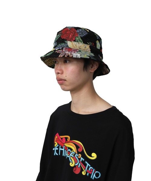 MYne（マイン）の「【MYne】フラワーゴブランバケットハット/Flower Gobelin Bucket Hat（ハット・メンズ・ブラック/ベージュ/ボルドー・FREE）」の20枚目の写真