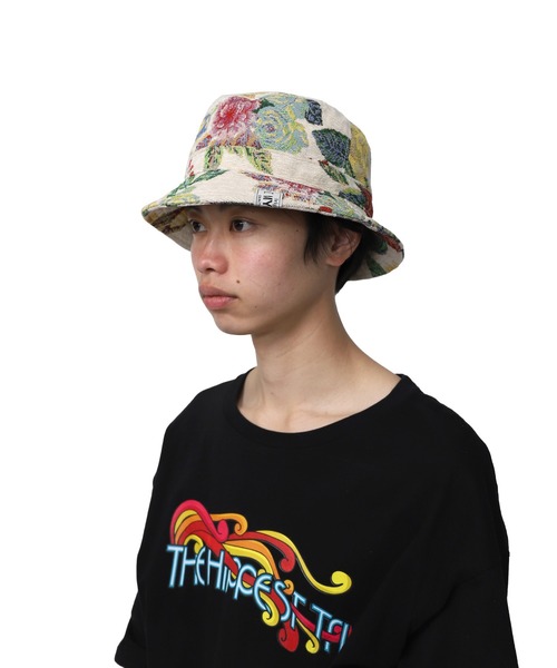 MYne（マイン）の「【MYne】フラワーゴブランバケットハット/Flower Gobelin Bucket Hat（ハット・メンズ・ブラック/ベージュ/ボルドー・FREE）」の21枚目の写真
