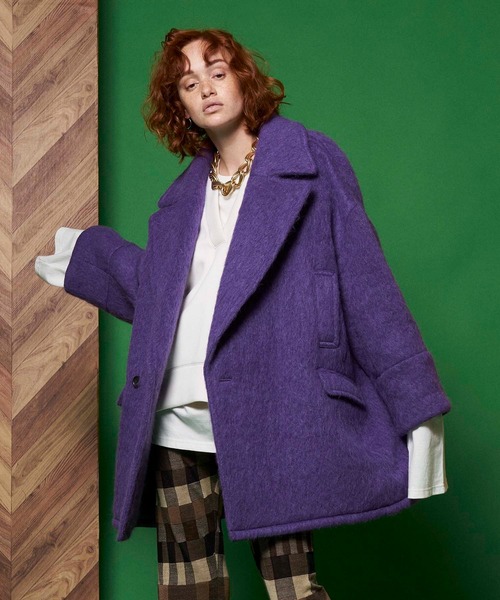 モヘヤシャギーオーバーコート【MAISON SPECIAL/メゾンスペシャル】