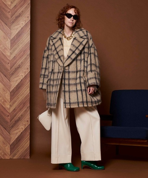 モヘヤシャギーオーバーコート【MAISON SPECIAL/メゾンスペシャル】 MAISON SPECIAL（メゾンスペシャル）の「モヘヤシャギーオーバーコート