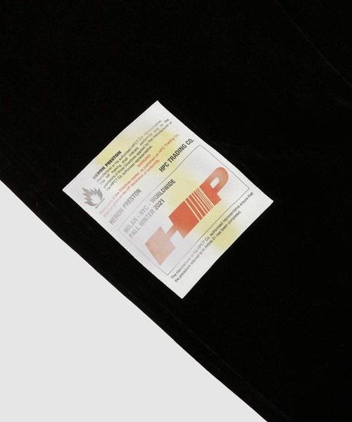 HERON PRESTON(ヘロンプレストン)の「LABEL FLOCK HAMMER PANTS(その他パンツ・メンズ・ブラック・32/34)」の3枚目の写真