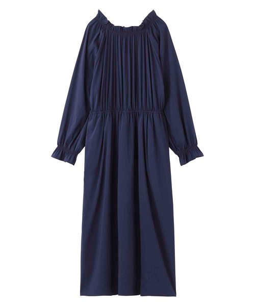SILAS（サイラス）の「GATHERED DRESS　ギャザードレス サイラス（ワンピース・レディース・ネイビー/ブラック・ONE SIZE）」の21枚目の写真