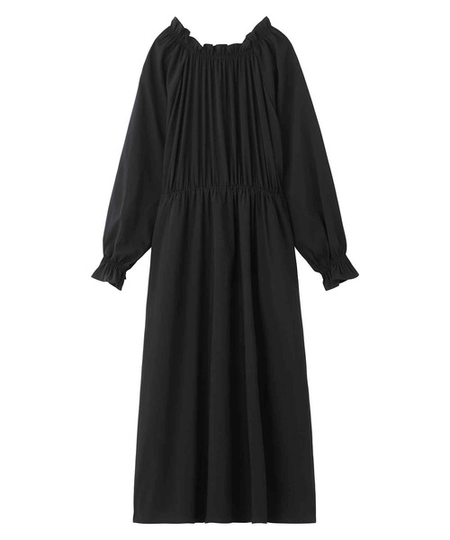 SILAS（サイラス）の「GATHERED DRESS　ギャザードレス サイラス（ワンピース・レディース・ネイビー/ブラック・ONE SIZE）」の22枚目の写真