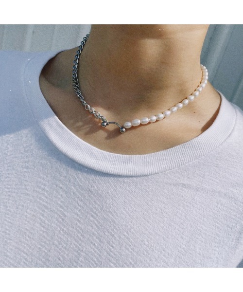 HYPNOTIZE★韓国★人気★COIL CHAIN PEARL NECKLACE ネックレス HYPNOTIZE（ヒプノタイズ）の「【入荷禁止】【HYPNOTIZE】PIERCE