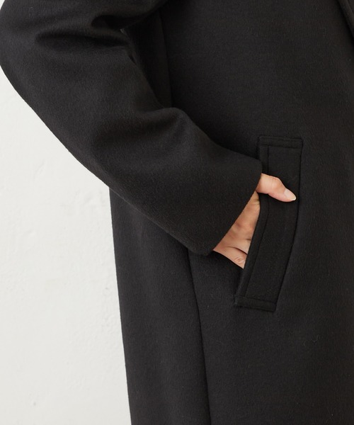 Lui's（ルイス）の「メルトンオーバーダブルチェスターコート（チェスターコート・レディース・ブラック/グレー/グリーン・FREE）」の20枚目の写真