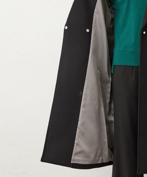 Lui's（ルイス）の「メルトンオーバーダブルチェスターコート（チェスターコート・レディース・ブラック/グレー/グリーン・FREE）」の12枚目の写真