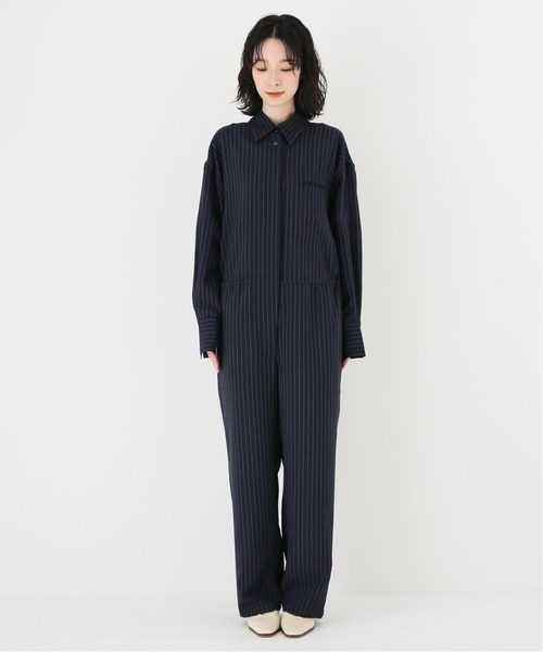 JOINT WORKS（ジョイントワークス）の「J-ワイドオールインワン（サロペット/オーバーオール・レディース・ネイビー・FREE）」の9枚目の写真