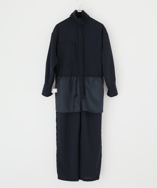 JOINT WORKS（ジョイントワークス）の「J-ワイドオールインワン（サロペット/オーバーオール・レディース・ネイビー・FREE）」の4枚目の写真