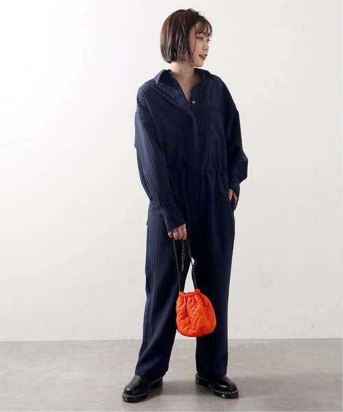 JOINT WORKS（ジョイントワークス）の「J-ワイドオールインワン（サロペット/オーバーオール・レディース・ネイビー・FREE）」の12枚目の写真