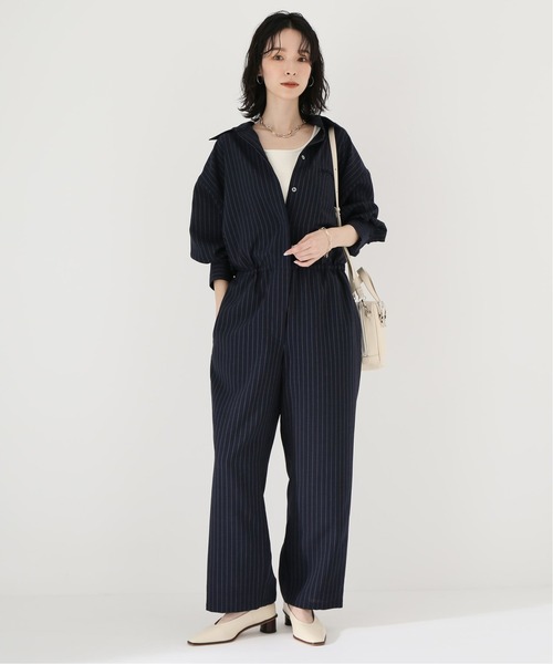 JOINT WORKS（ジョイントワークス）の「J-ワイドオールインワン（サロペット/オーバーオール・レディース・ネイビー・FREE）」の20枚目の写真