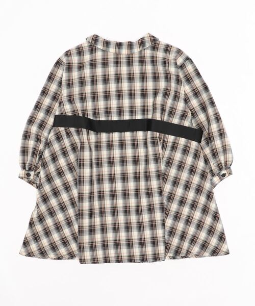 PINKHUNT（ピンクハント）の「PINKHUNT サイドベルトチェックワンピース 5846K（ワンピース・キッズ・パープル/ブラック・130cm/160cm/150cm/140cm/120cm）」の3枚目の写真
