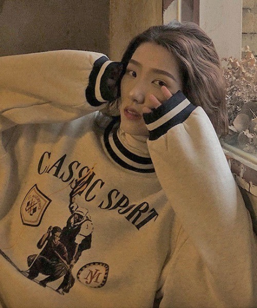 MANGROVE（マングローブ）の「ラインリブGolfロゴプリントルーズトレーナー（スウェット・レディース・ライトグレー・FREE）」の16枚目の写真