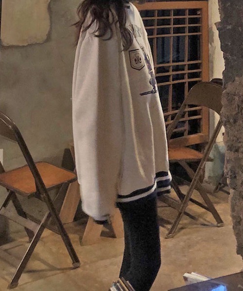 MANGROVE（マングローブ）の「ラインリブGolfロゴプリントルーズトレーナー（スウェット・レディース・ライトグレー・FREE）」の17枚目の写真