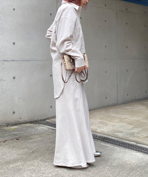 DouDou（ドゥドゥ）の「セットアップコールテンスカート（スカート・レディース・チャコールグレー/ライトグレー/ピンク・38/36）」の19枚目の写真