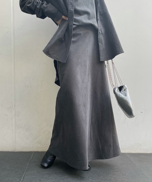 DouDou（ドゥドゥ）の「セットアップコールテンスカート（スカート・レディース・チャコールグレー/ライトグレー/ピンク・38/36）」の14枚目の写真