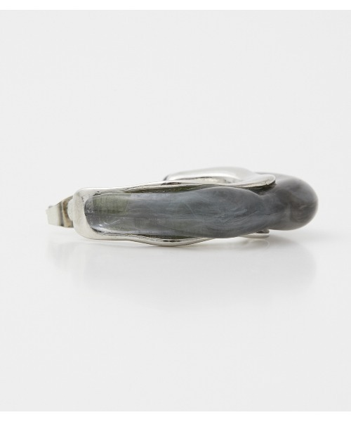 AZUL by moussy（アズールバイマウジー）の「WAVE MARBLE EARRINGS（ピアス（両耳用）・レディース・ホワイト系その他/グレー系その他/ブラウン系その他・FREE）」の13枚目の写真
