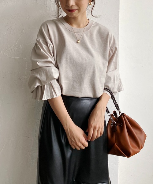 CAPRICIEUX LE&#39;MAGE - CAPRICIEUX LE&#39;MAGE シャツドッキングニット CAPRICIEUX LE'MAGE（カプリシューレマージュ）の「シャツ