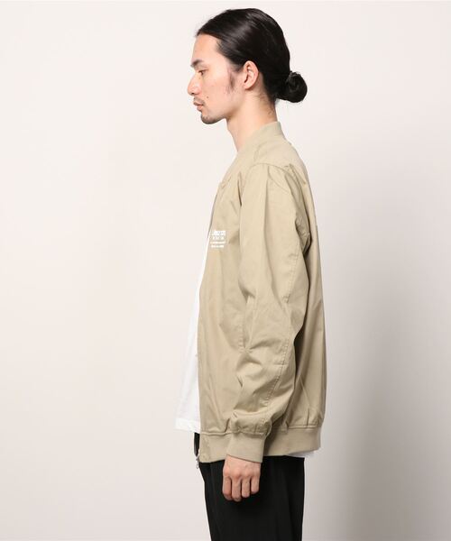 DOUBLE STEAL(ダブルスティール)の「Sinple Logo T/C JKT(MA-1・メンズ・ブラック/ベージュ・LARGE/X-LARGE/MEDIUM)」の19枚目の写真
