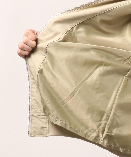 DOUBLE STEAL(ダブルスティール)の「Sinple Logo T/C JKT(MA-1・メンズ・ブラック/ベージュ・LARGE/X-LARGE/MEDIUM)」の12枚目の写真