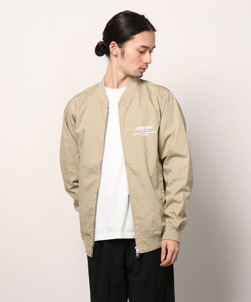 DOUBLE STEAL(ダブルスティール)の「Sinple Logo T/C JKT(MA-1・メンズ・ブラック/ベージュ・LARGE/X-LARGE/MEDIUM)」の16枚目の写真
