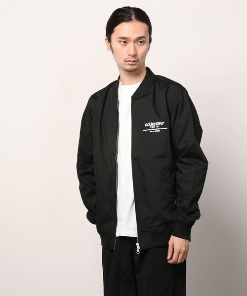 DOUBLE STEAL(ダブルスティール)の「Sinple Logo T/C JKT(MA-1・メンズ・ブラック/ベージュ・LARGE/X-LARGE/MEDIUM)」の9枚目の写真