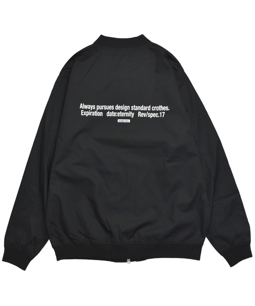 DOUBLE STEAL(ダブルスティール)の「Sinple Logo T/C JKT(MA-1・メンズ・ブラック/ベージュ・LARGE/X-LARGE/MEDIUM)」の3枚目の写真