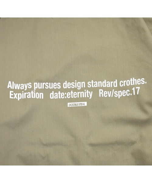 DOUBLE STEAL(ダブルスティール)の「Sinple Logo T/C JKT(MA-1・メンズ・ブラック/ベージュ・LARGE/X-LARGE/MEDIUM)」の22枚目の写真